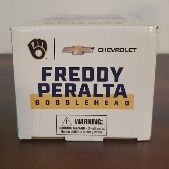 NIB 2022 Milwaukee Brewers Freddy Peralta Bobblehead - Picture 10 of 11
